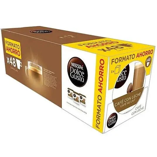 Café con leche Nescafé x3 48 Cápsulas (Dolce Gusto)